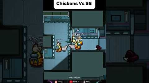 Видео All Crewmate chickens Vs impostor ss  #amongus #amongfunnymoments #fypシ #funny