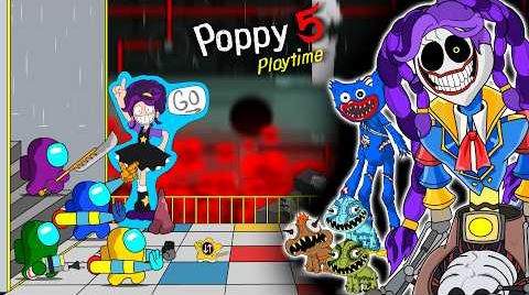 Among Us vs Poppy Playtime Chapter 5 : PROTOTYPE in Lily Lovebraids || ANIMATION