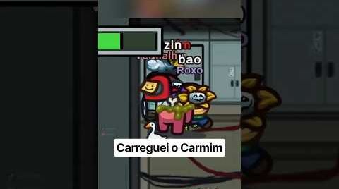 Eu SALVEI o Carmim da pior kill dele ☠️  #amongus