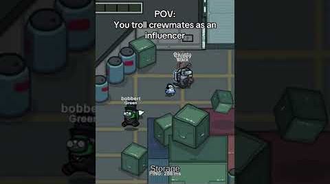 POV: You troll crewmates as an influencer #amongus #fyp #viral #crewmate #impostor